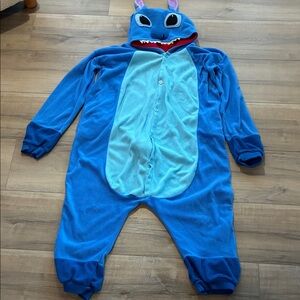 Adult Stitch Costume or One Piece Pajamas Size S